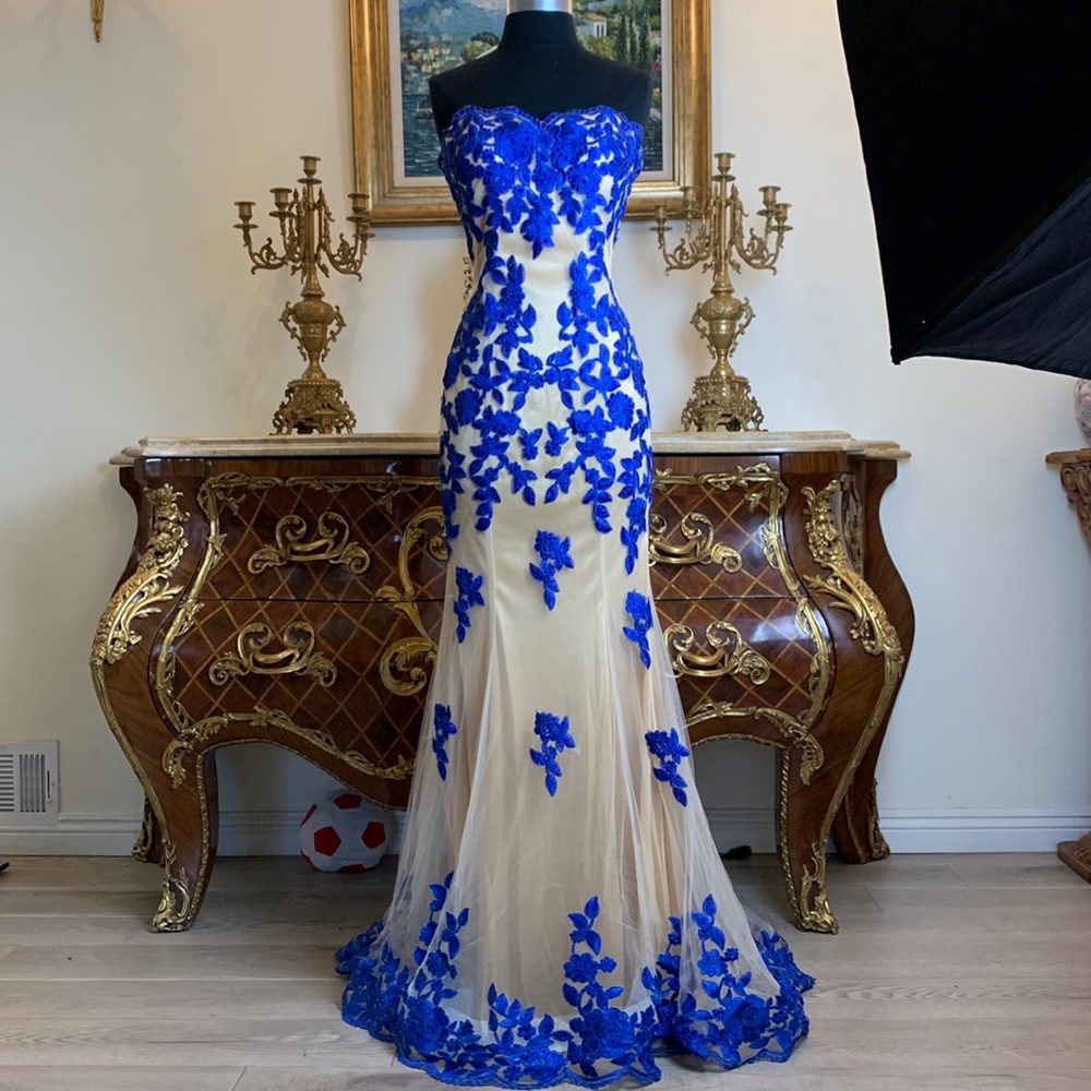 Meier Collection formal embroidery evening prom dress